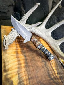 The Mini Camp Knife, hunting knife, chef knife, hunting knife usa, handmade hunting knife, hunting knife under 100$, best hunting knife, koa wood knife, Nitro V steel