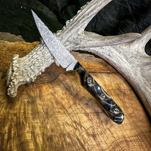 The Bird and Trout Knife, hunting knife, chef knife, hunting knife usa, handmade hunting knife, hunting knife under 100$, best hunting knife, mammoth tusk knife, Nitro V steel knife
