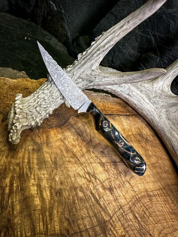 The Bird and Trout Knife, hunting knife, chef knife, hunting knife usa, handmade hunting knife, hunting knife under 100$, best hunting knife, mammoth tusk knife, Nitro V steel knife