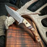The Cuda Knife, hunting knife, chef knife, hunting knife usa, handmade hunting knife, hunting knife under 100$, best hunting knife, Nitro V steel knife, giraffe bone handle knife