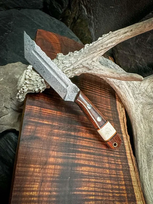 The Frontiersman Tanto V2 Knife, hunting knife, chef knife, hunting knife usa, handmade hunting knife, hunting knife under 100$, best hunting knife